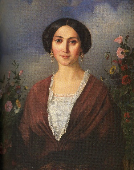 Image - Apollon Mokrytsky: The Artist's Wife (1853).